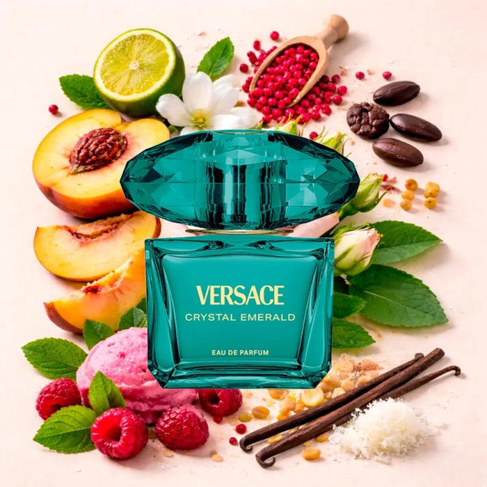 Versace SET Crystal Emerald EDP Pour Femme 90 ml+Mini 5 ml+Body Lotion 100 ml+Gel De Ducha 100 ml