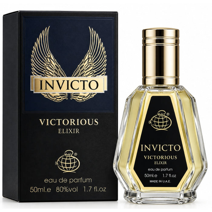 Fragrance World Invicto Victorious Elixir EDP 50 mI Yauras Perfumería