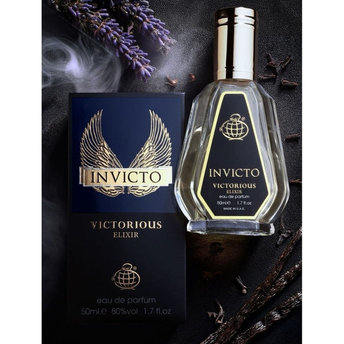 Fragrance World Invicto Victorious Elixir EDP 50 mI Yauras Perfumería