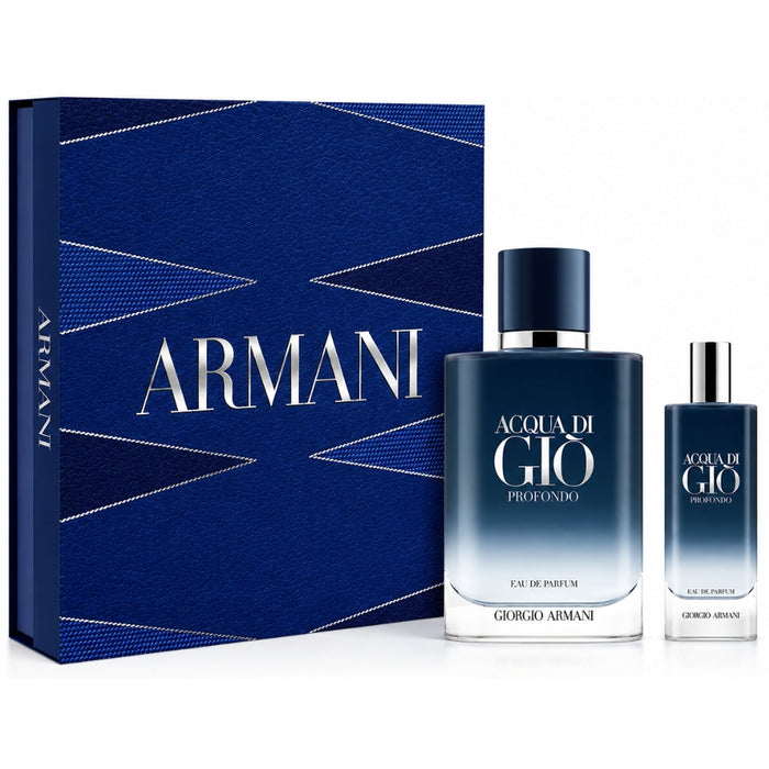Giorgio Armani SET Acqua Di Gio Profondo Recargable EDP Hombre 100 ml + 15 ml
