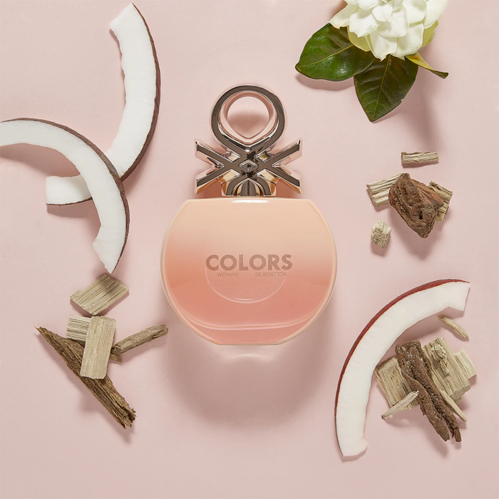Benetton Set Colors Woman Rose EDT 80 ml + Body Lotion 75 ml