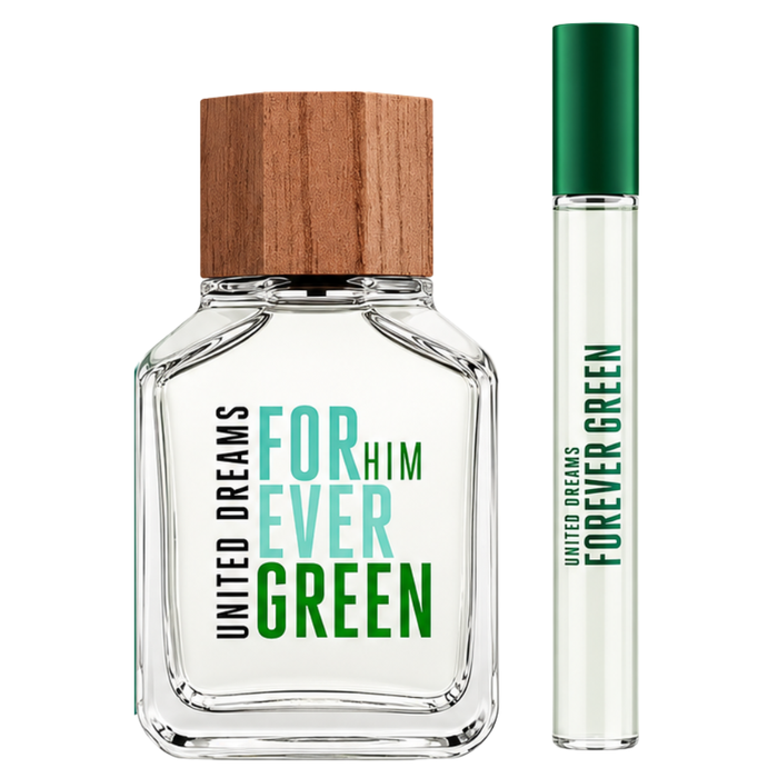 Benetton Set Forever Green Him EDT 100 ml + Mini 10 ml