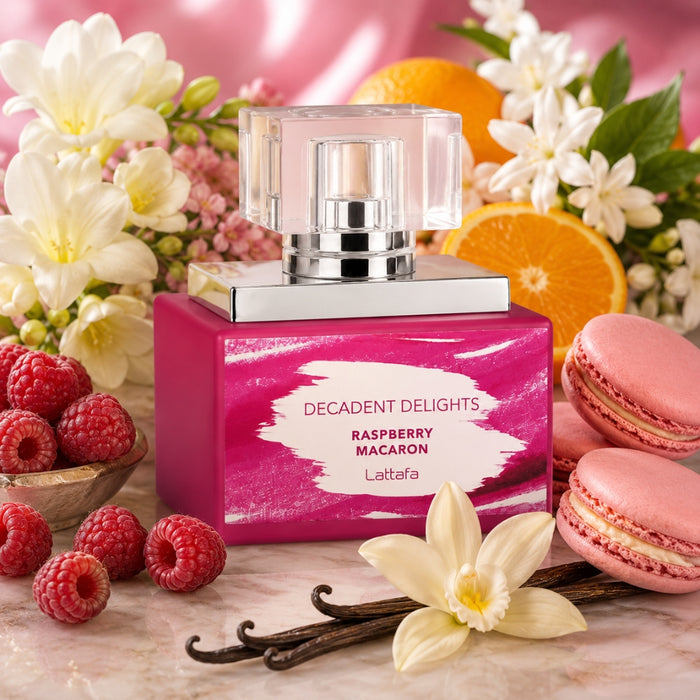 Lattafa Decadent Delights Raspberry Macaron EDP Unisex 50 ml