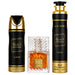Lattafa SET Khamrah Edp 100ml + Deo 200ml + Airfresh 300ml Estuche Lattafa