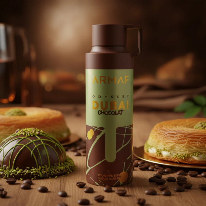 Armaf Desodorante Odyssey Dubai Chocolat Gourmand Perfume Body Spray Unisex 200 ml
