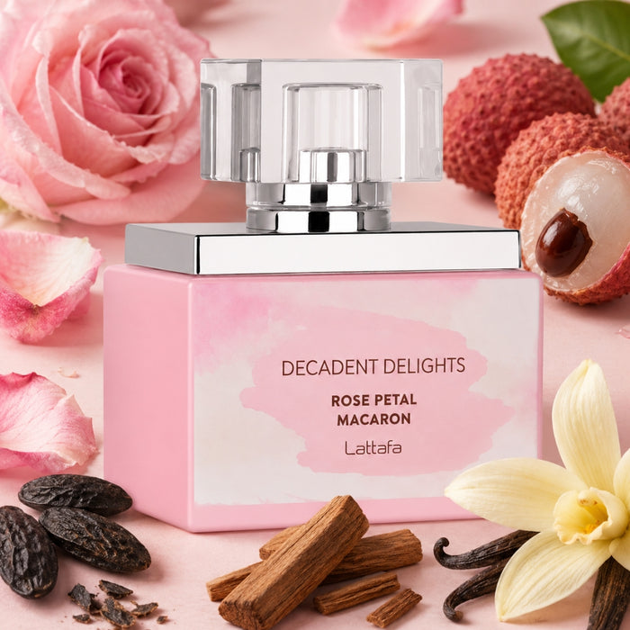 Lattafa Decandent Delight Rose Petal Macaron EDP Unisex 50 ml