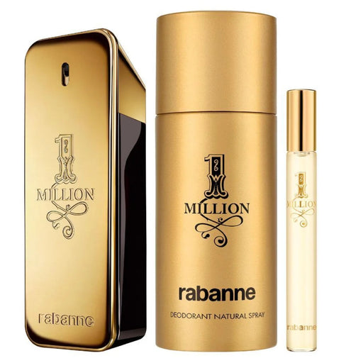 Set Rabanne Perfume One Million Edt 100 Ml + Mini 10 Ml + Deo 150 Ml 2026 Paco Rabanne