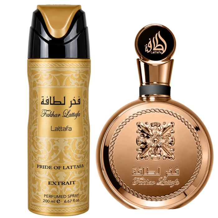 Lattafa SET Fakhar Extrait EDP Hombre 100 ml+Spray 200 ml