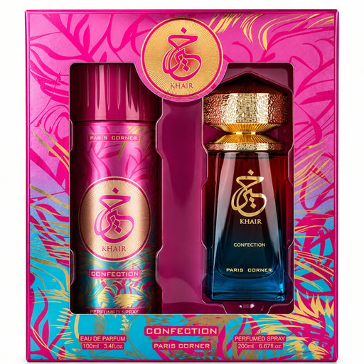 Set Paris Corner Khair Confection EDP 100 ml + Spray 200 ML Paris Corner