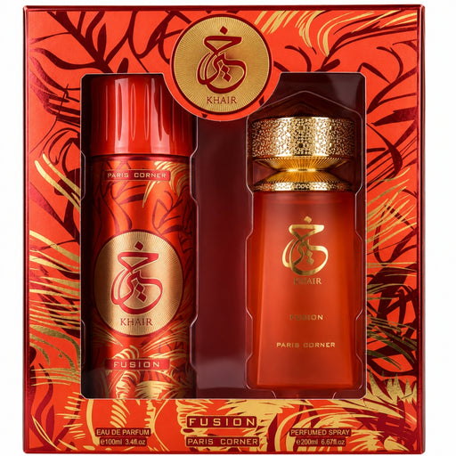 Set Paris Corner Khair Fusion EDP 100 ml + Spray 200 ML Paris Corner