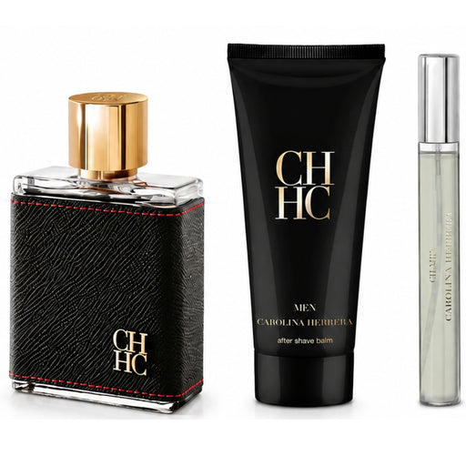 Carolina Herrera SET Ch Men EDt 100 ml + 100 ml Balsamo Afeitado + Travel Spray 10 ml Carolina Herrera