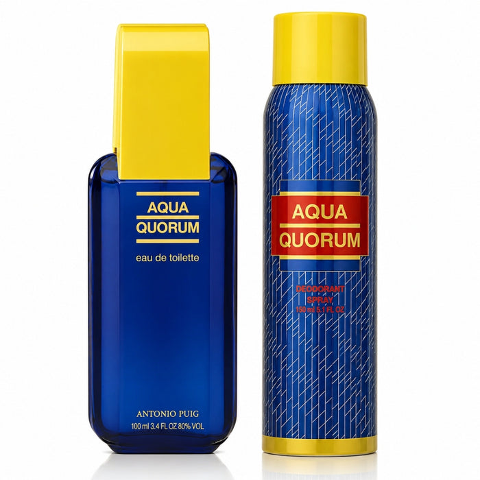 Set 2 piezas Aqua Quorum Edt 100ml con Desodorante 150ml Antonio Puig