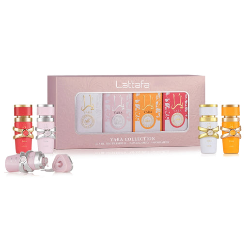 Lattafa Yara Collection EDP Mujer 5 ml Set 4 Pcs Estuche Lattafa