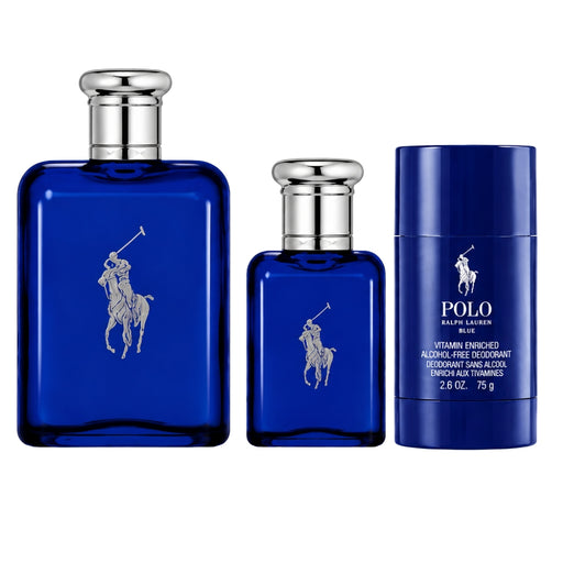 Ralph Lauren SET Polo Blue EDP Hombre 125Ml+40Ml+Deo 75Ml Estuche Ralph Lauren