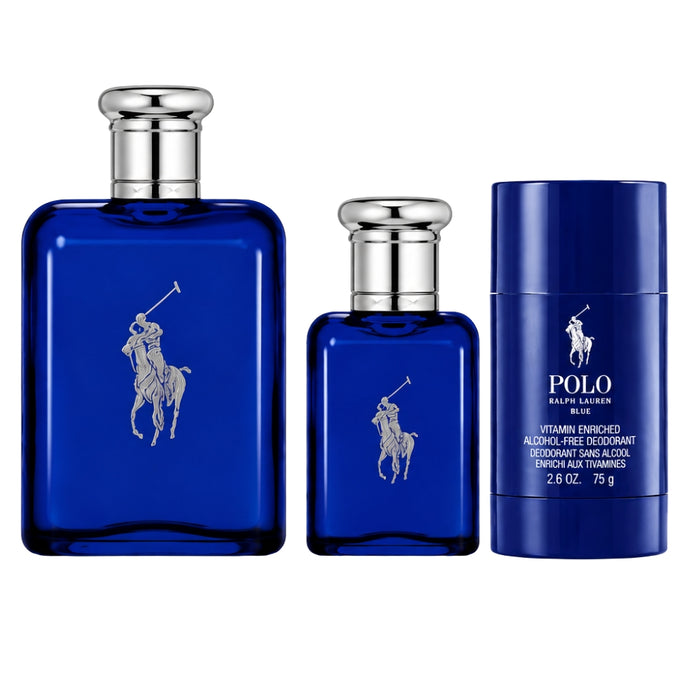 Ralph Lauren SET Polo Blue EDP Hombre 125Ml+40Ml+Deo 75Ml Estuche Ralph Lauren