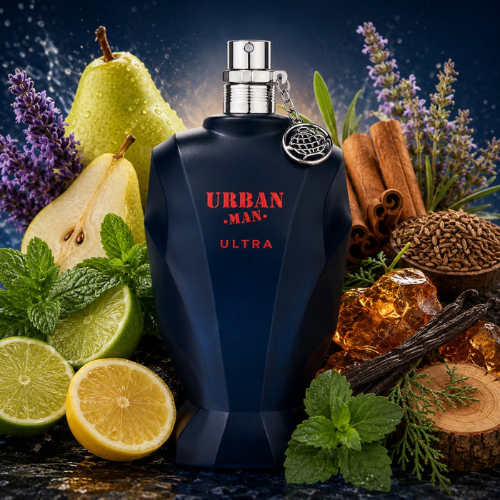 Fragrance World Urban Man Ultra Edp 90ML Hombre (Jpg Ultramale X Boss Elixir) Fragrance World