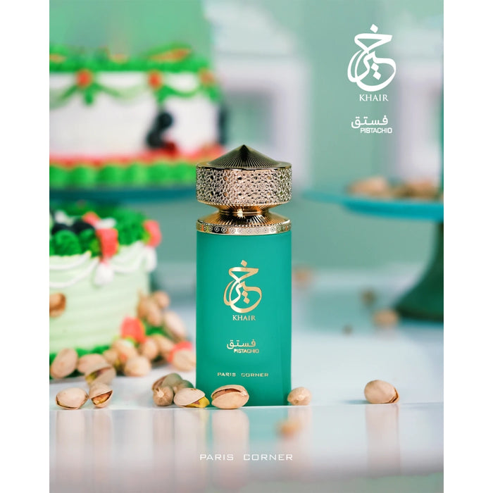 Set Paris Corner Khair Pistachio EDP 100 ml + Spray 200 ML Paris Corner