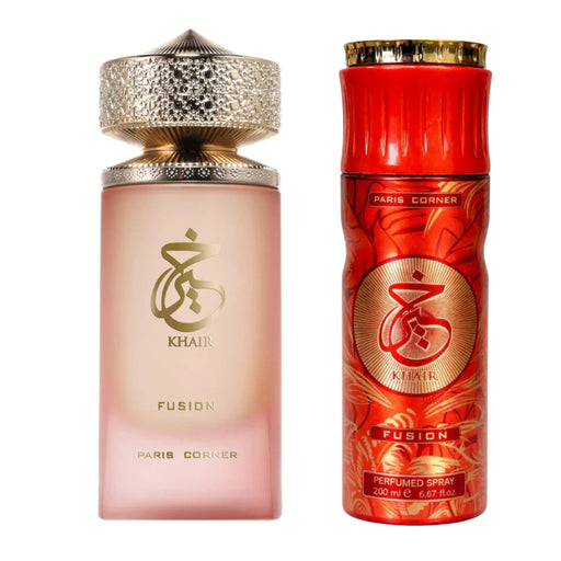 Set Paris Corner Khair Fusion EDP 100 ml + Spray 200 ML Paris Corner