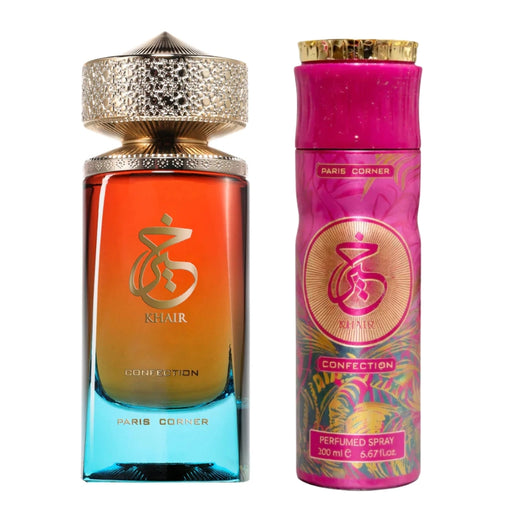 Set Paris Corner Khair Confection EDP 100 ml + Spray 200 ML Paris Corner