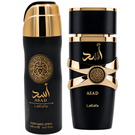 Estuche Lattafa Asad EDP 100 ML + Deo Spray 200 ML Hombre Lattafa