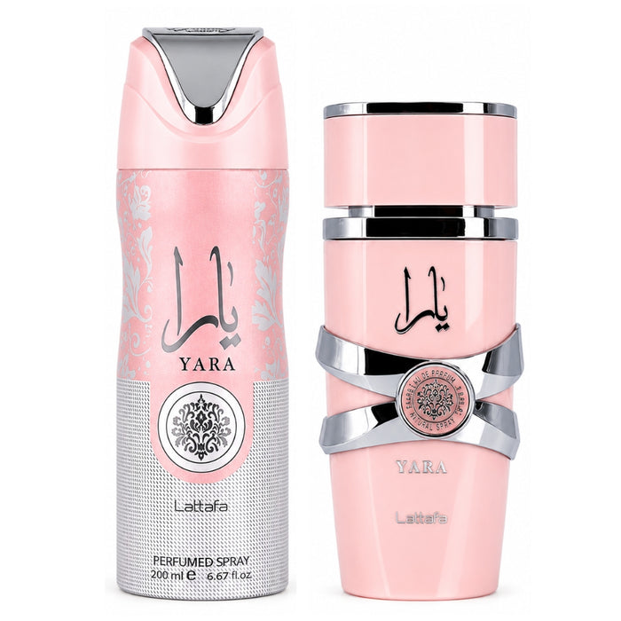 Estuche Lattafa Yara EDP 100 ML + Deo Spray 200 ML Mujer Lattafa
