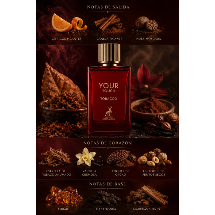 Maison Alhambra Your Touch tobacco Edp 100Ml Hombre (Emporio Armani Stronger With You Tobacco) Al Hambra