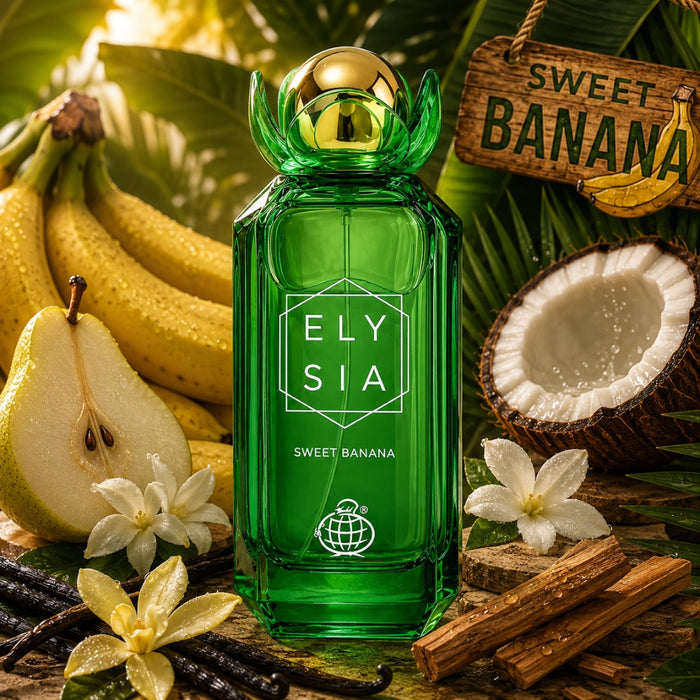 Fragrance World Elysia Sweet Banana Edp 100Ml Mujer (Maui in a Bottle Sweet Banana Kayali) Fragrance World