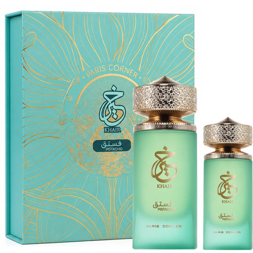 Set Paris Corner Khair Pistachio 100Ml + Oil 25Ml Paris Corner