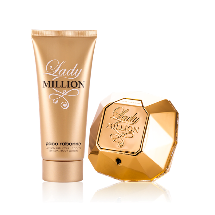 SET Lady Million 80ml EdpShower gel Paco Rabanne