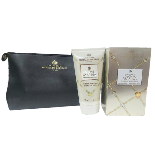 Marina De Bourbon Diamond Edp 100 Ml Bl 150 Ml Neceser Set 3 Pcs Marina de Bourbon