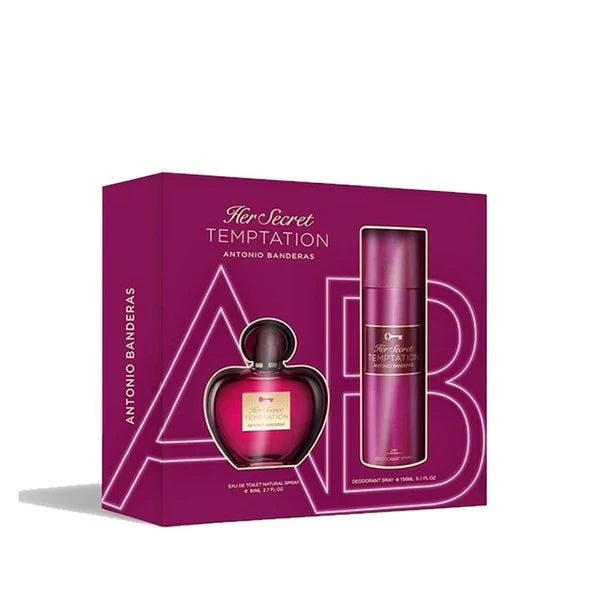 Her Secret Temptation Set EDT 80 ML Deo 150 ML M Antonio Banderas